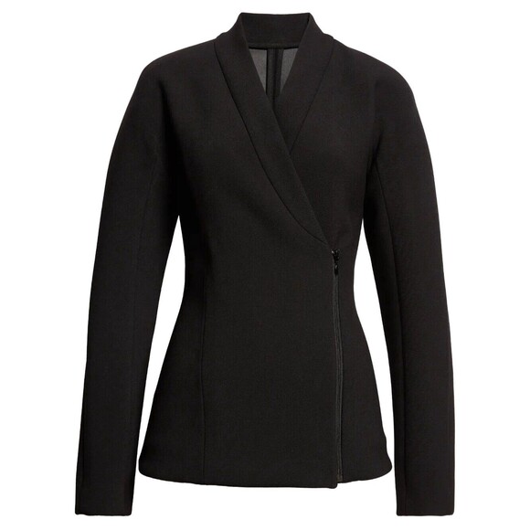 ALAIA Alaïa Womens Stretch Wool Cinched Jacket Black Size 42 / US 10 / XL France